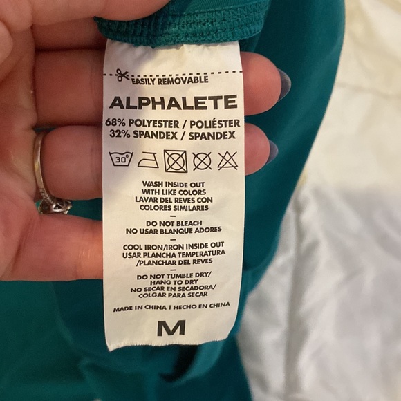 Medium alphalete dark teal legging - Picture 3 of 4